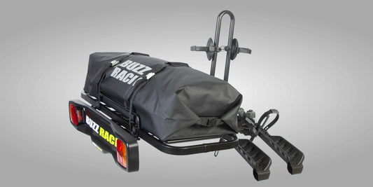 Buzzrack Twinbuzz loaded with bikes on vehicle