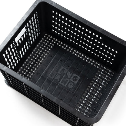 Fatboy Bang Bang crate basket rear angle on Fatboy V2 e-bike