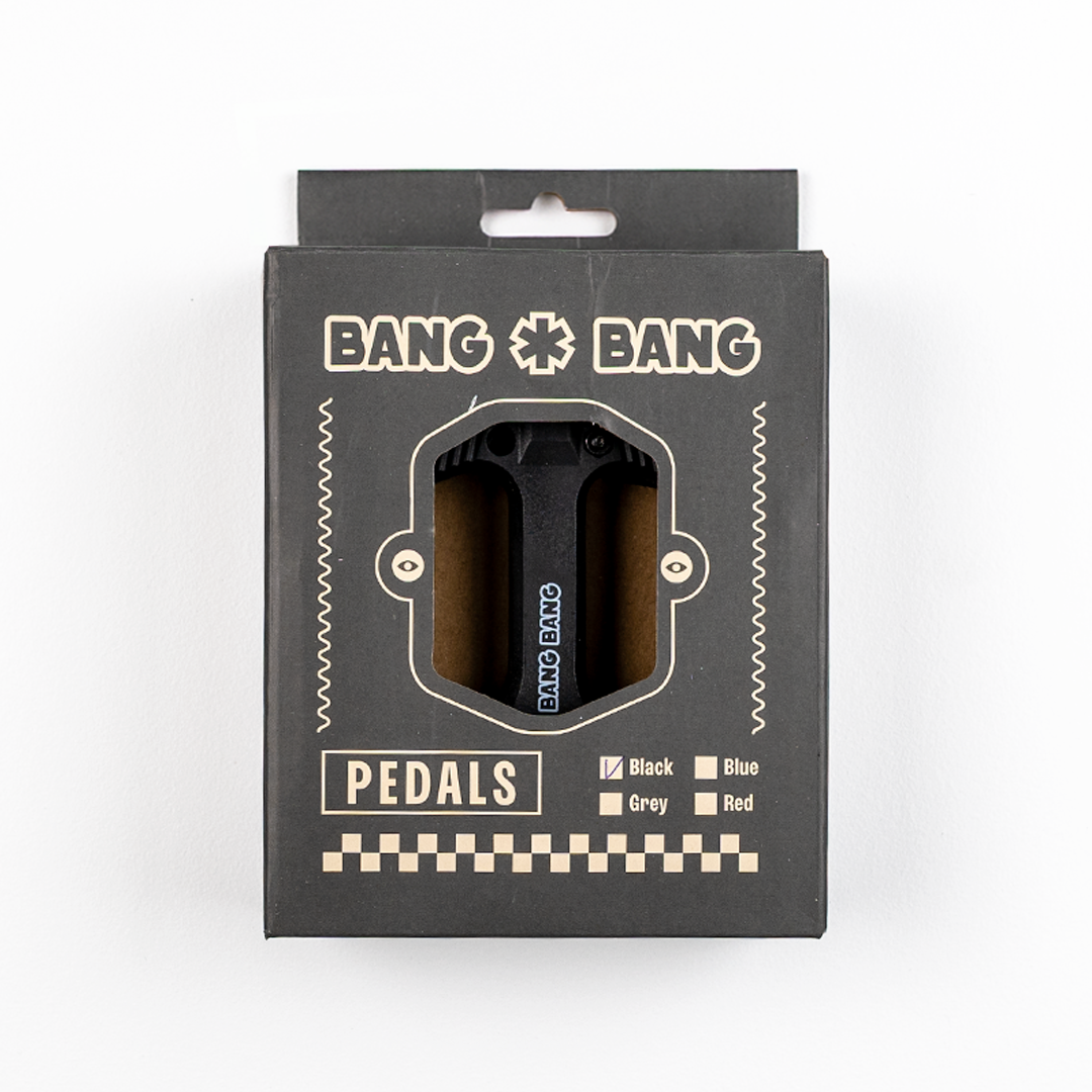 Fatboy Bang Bang coloured pedals retail box