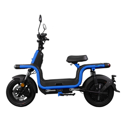 Benzina Zero Duo Electric Moped - Blue