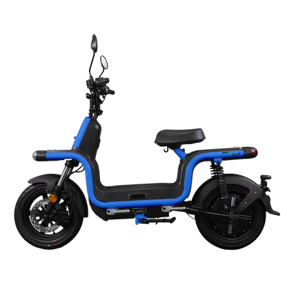 Benzina Zero Duo+ Electric Moped - Blue