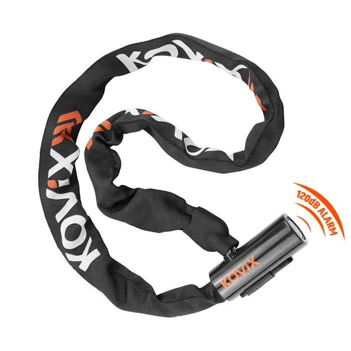 Kovix alarm chain lock 8mm x 1200mm with 120dB alarm | Grace and Pace Electric Bikes