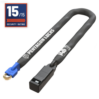 Pentagon Chain Lock 140cm x 10mm Sold Secure Gold bike lock