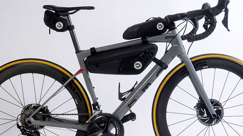 Ulac Touring GT frame bag mounted in bike frame triangle