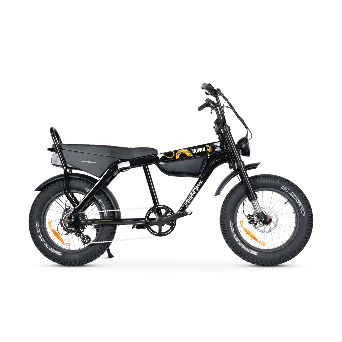 Ampd Bros Taipan electric bike, Midnight Black side view