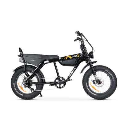 Ampd Bros Taipan electric bike, Midnight Black side view