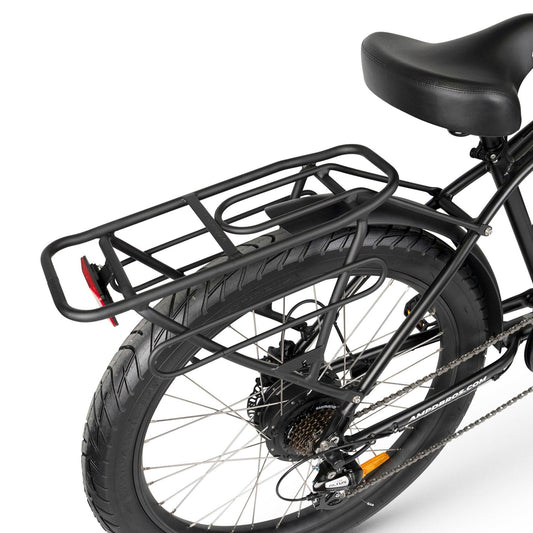 Ampd Bros Riptide 3 rear cargo rack in black alloy