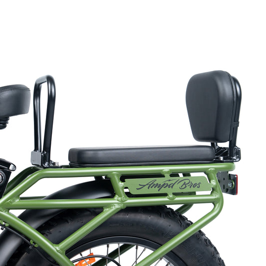 Ampd Bros Co-Pilot Kids Seat cushion, backrest and handlebar