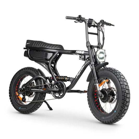 Ampd Bros ACE-X Demon S4 dual motor e-bike in Matte Black