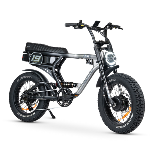 Ampd Bros ACE-X Demon S5 dual motor e-bike in Titanium Eclipse