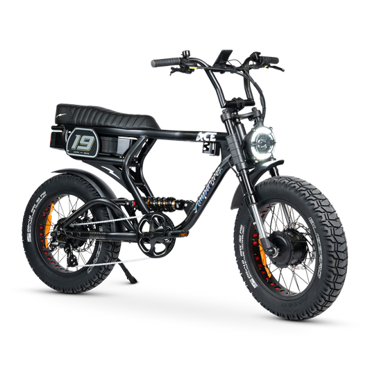 Ampd Bros ACE-X Demon S5 dual motor e-bike in Matte Black