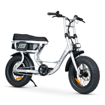 Ampd Bros ACE-S Mini step-through e-bike in Matte Silver