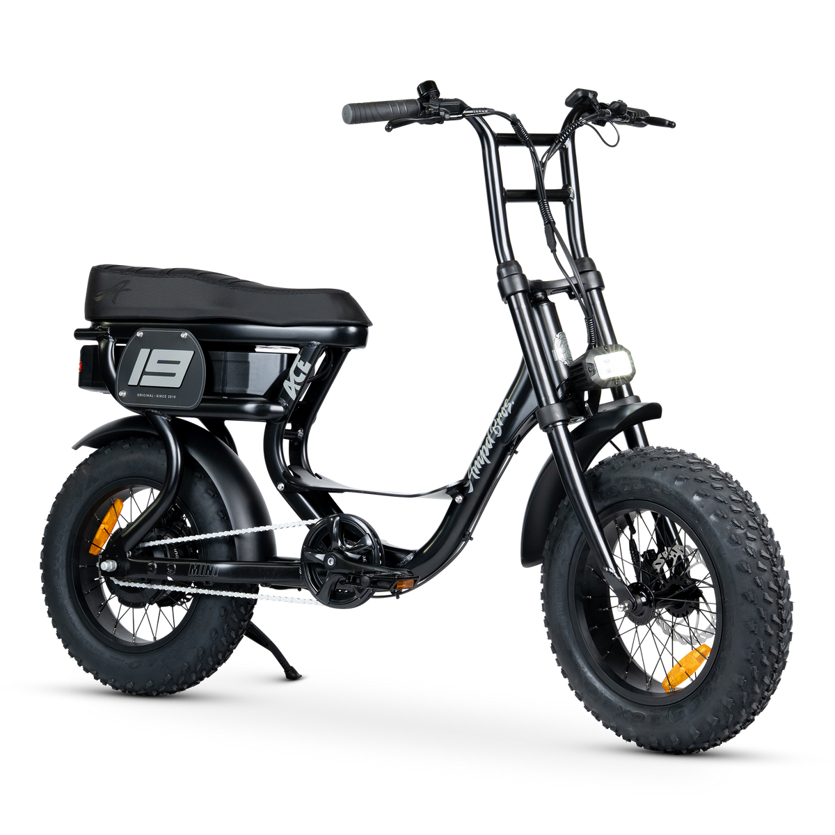 Ampd Bros ACE-S Mini step-through e-bike in Matte Black