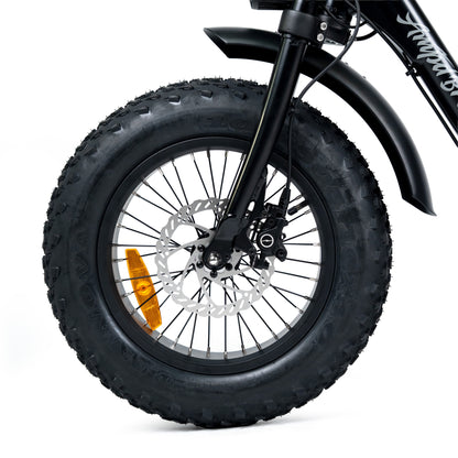 Ampd Bros ACE Mini compact e-bike being ridden