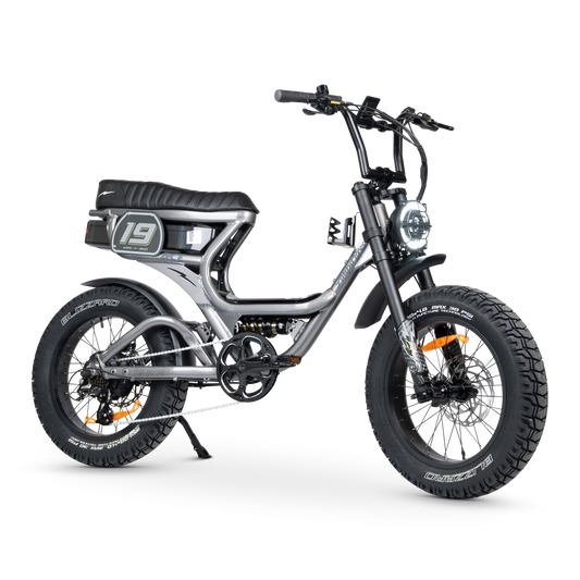 Ampd Bros ACE-S Pro step-through e-bike in Titanium