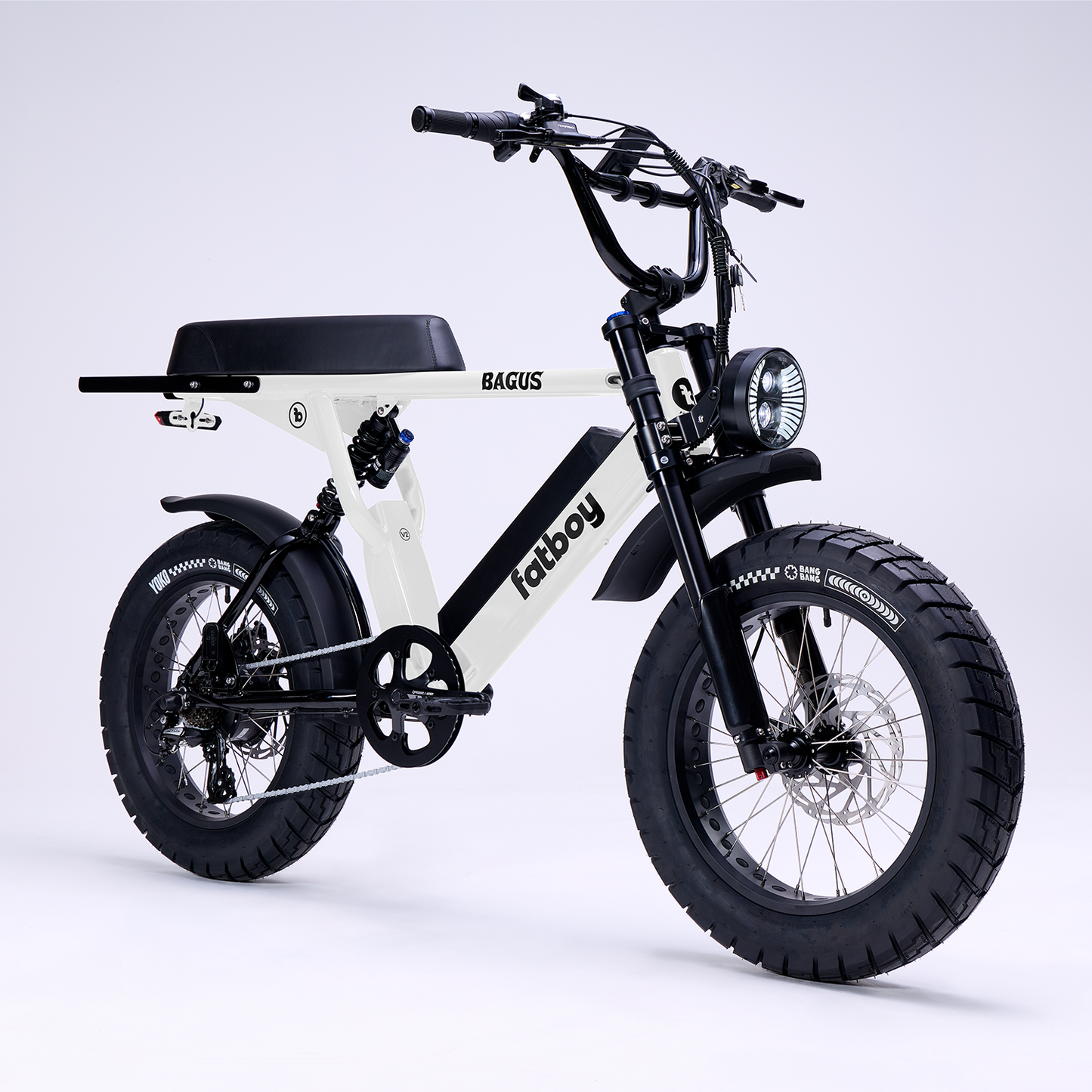 Fatboy Bagus V2 E-Bike White Noise | Grace & Pace Electric Bikes