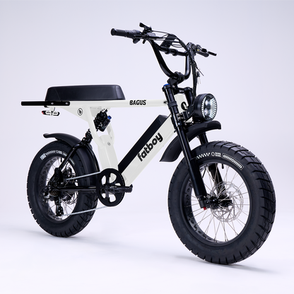 Fatboy Bagus V2 E-Bike White Noise | Grace & Pace Electric Bikes