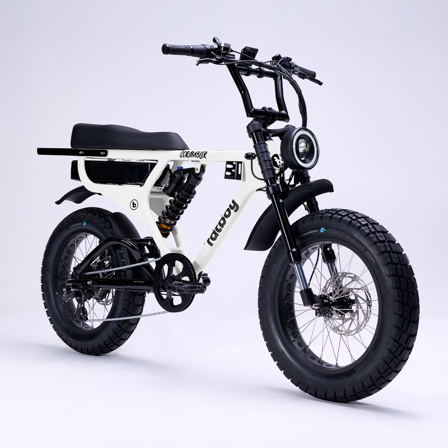 Fatboy Scrambler V2 E-Bike White Noise | Grace & Pace Electric Bikes