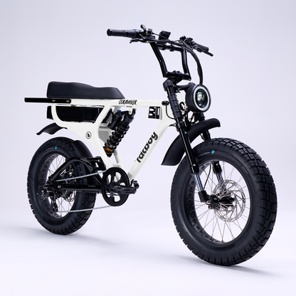 Fatboy Scrambler V2 E-Bike White Noise | Grace & Pace Electric Bikes