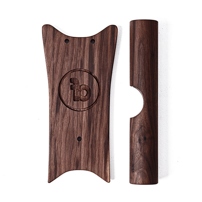 Fatboy Grom Seat Set Scrambler V2 walnut seat panel and foot pegs product shot