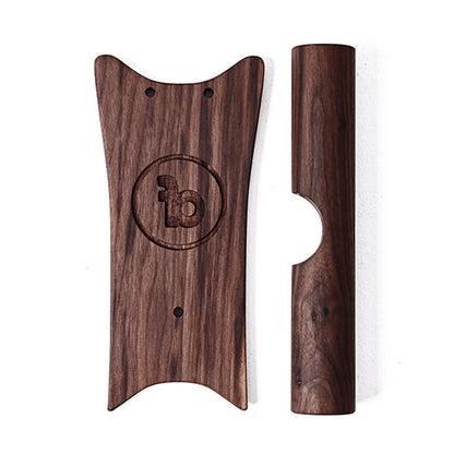 Fatboy Grom Seat Set Scrambler V2 walnut seat panel and foot pegs product shot