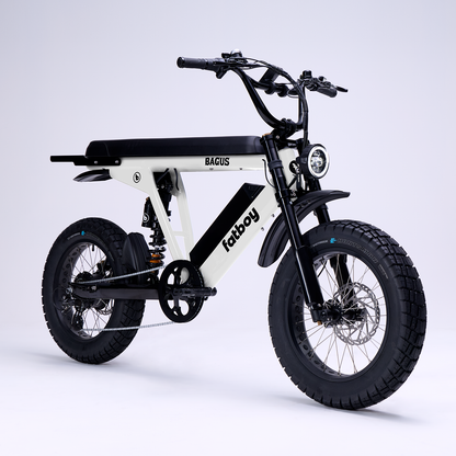 Fatboy Bagus V3 Performance E-Bike White Noise | Grace & Pace Electric Bikes