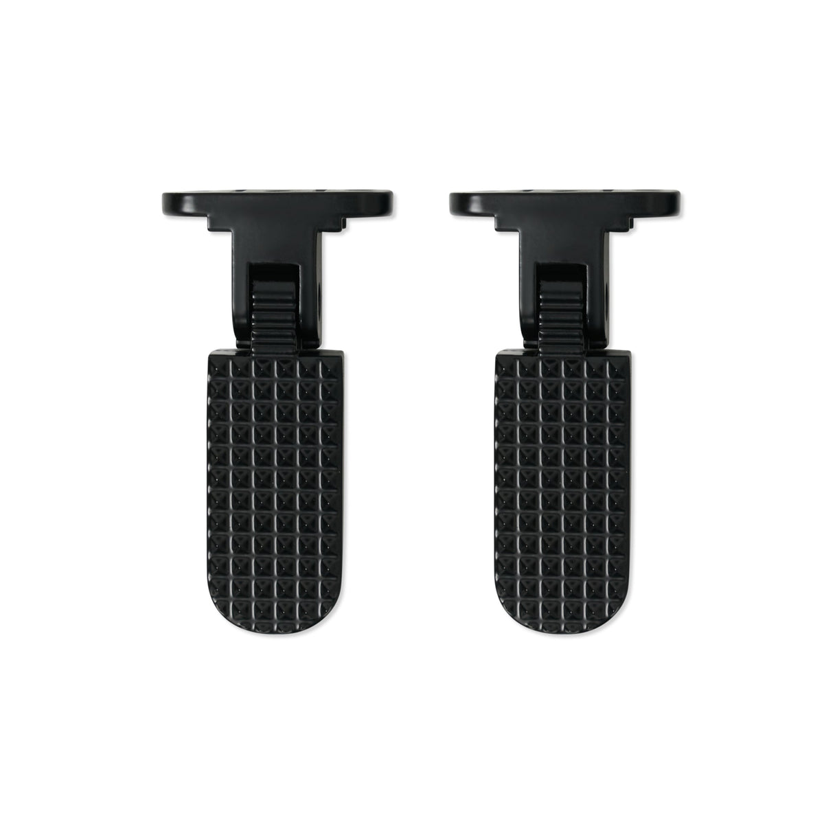 Fatboy folding rear passenger footpegs set for V1 and V2 models