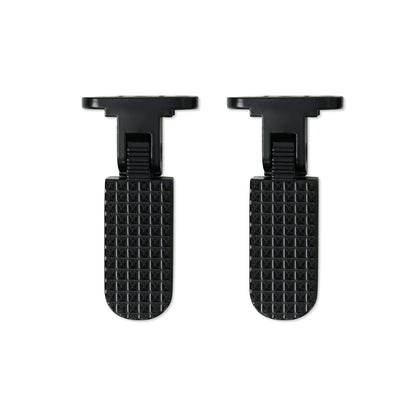Fatboy folding rear passenger footpegs set for V1 and V2 models