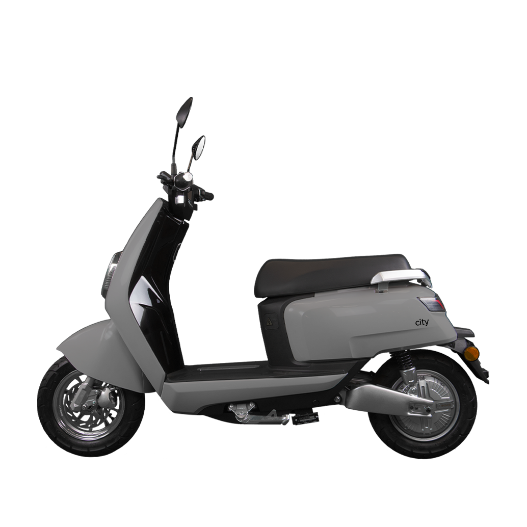Benzina Zero City Electric Moped - Grey