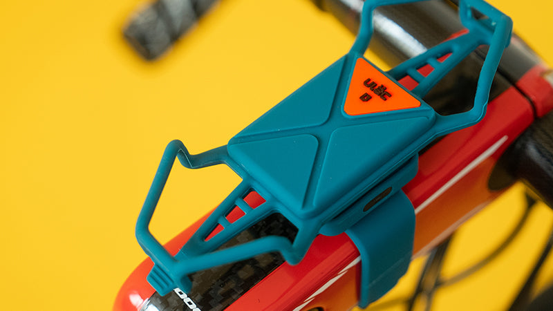 Ulac Spyder 360 phone mount detail showing silicone cradle