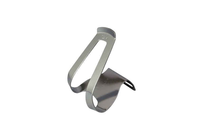 MKS half toe clip in chrome-plated steel, no strap required, made in Japan