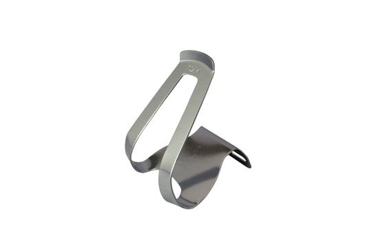 MKS half toe clip in chrome-plated steel, no strap required, made in Japan
