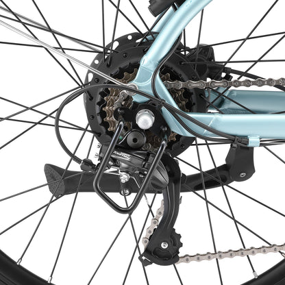 Icon EB-One Step Through electric bike in Glacier Mint, detail 4