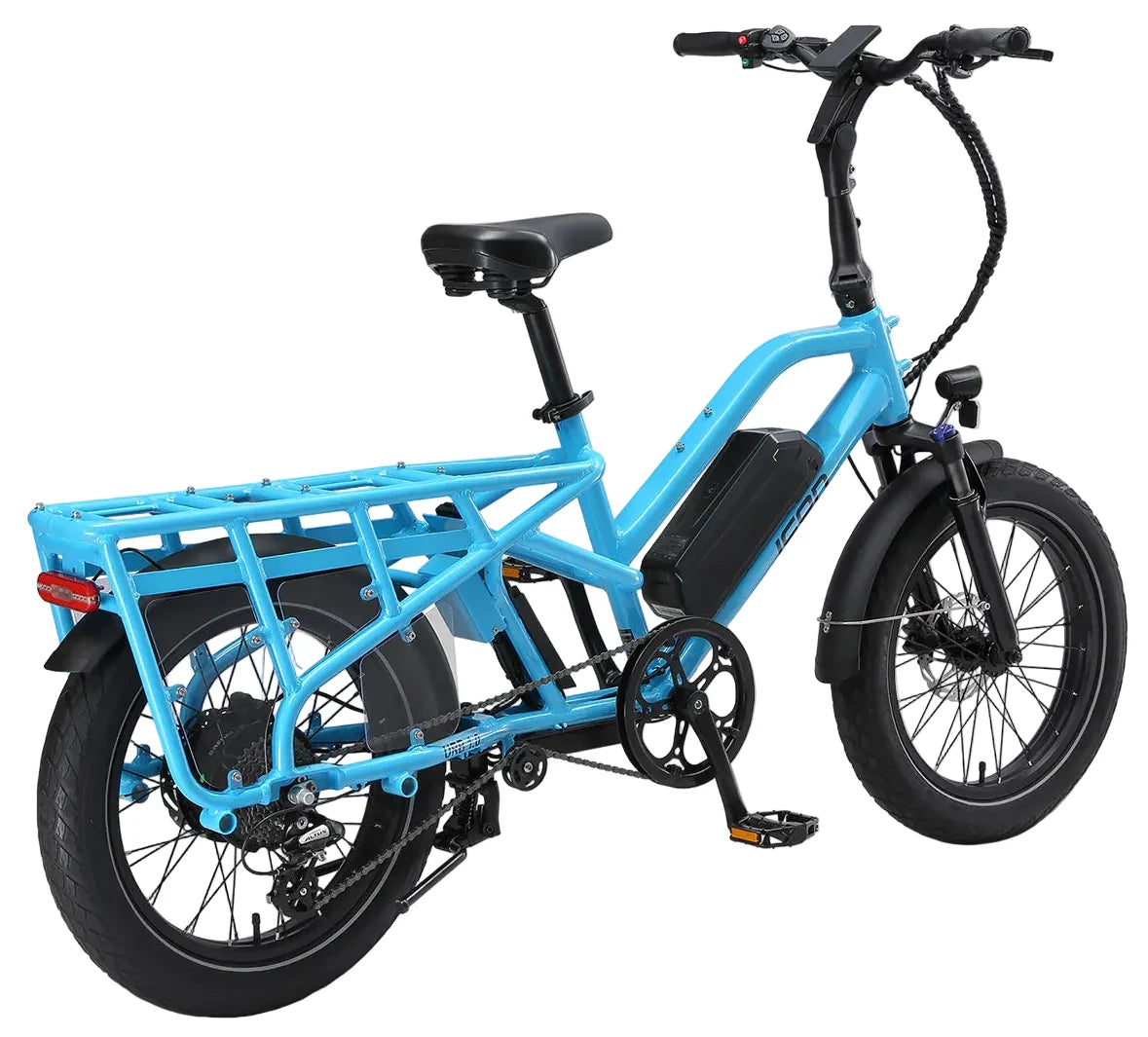 Icon URB 1.0 cargo electric bike in Powder Blue, view 3