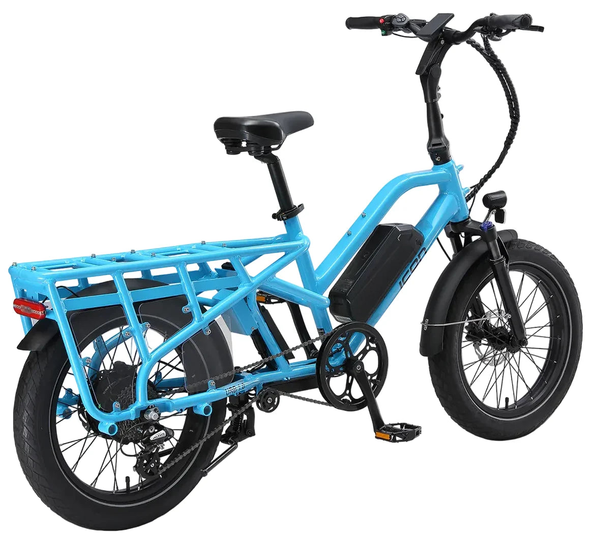 Icon URB 1.0 cargo electric bike in Powder Blue