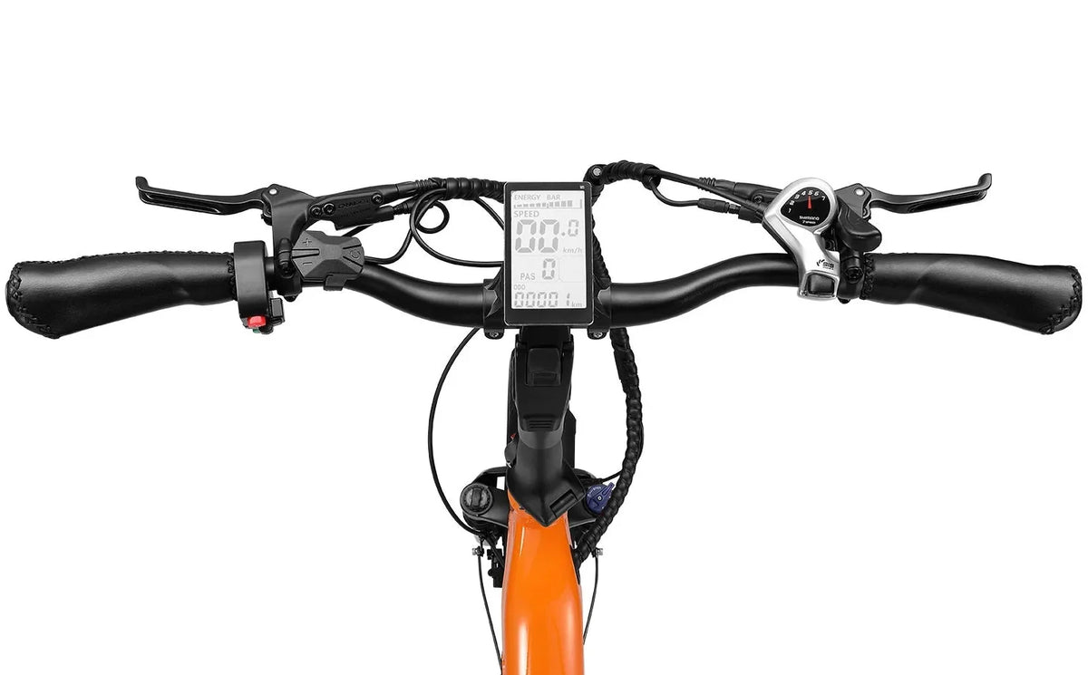 Icon URB 2.0 cargo electric bike in Tangerine, view 3