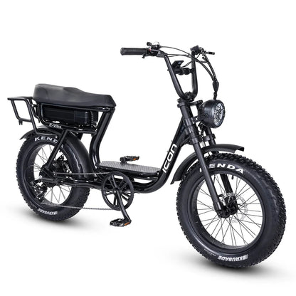Icon E-Vibe fat tyre electric bike in Galaxy Black