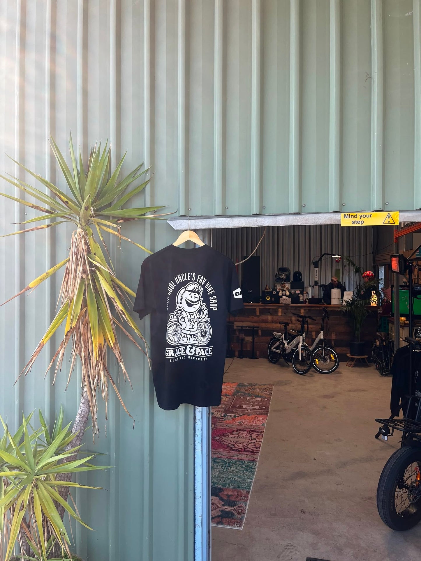 Grace and Pace Cool Uncle Pocket Tee in black