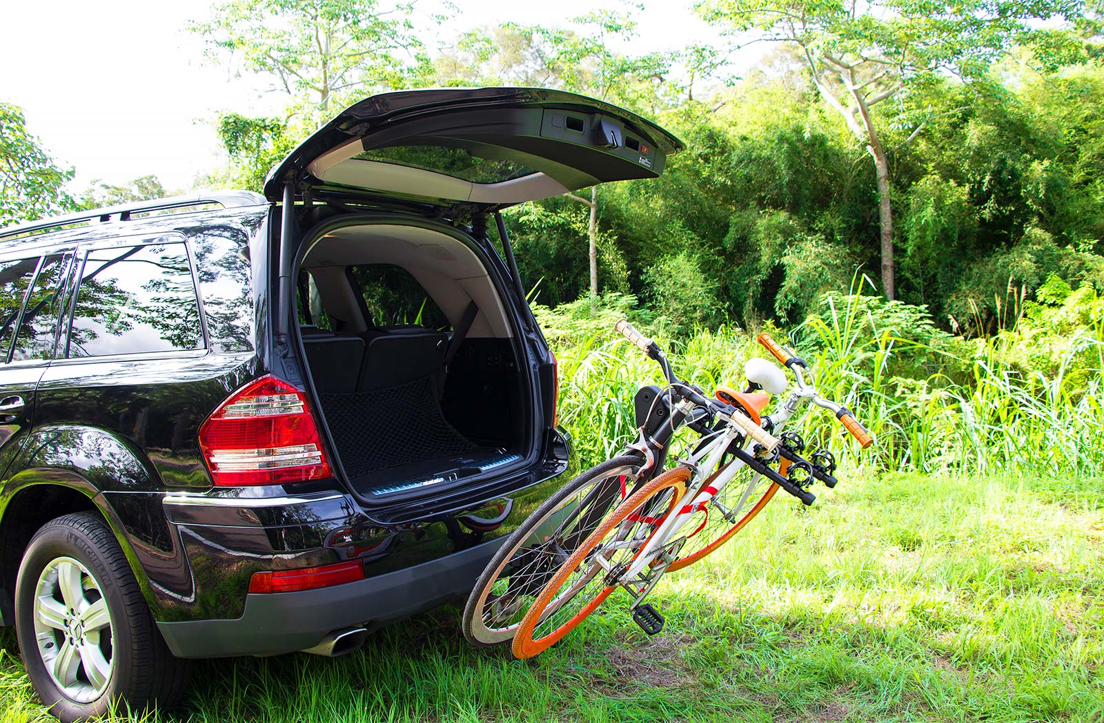 Buzzrack Moose 4 fitted to vehicle tow ball