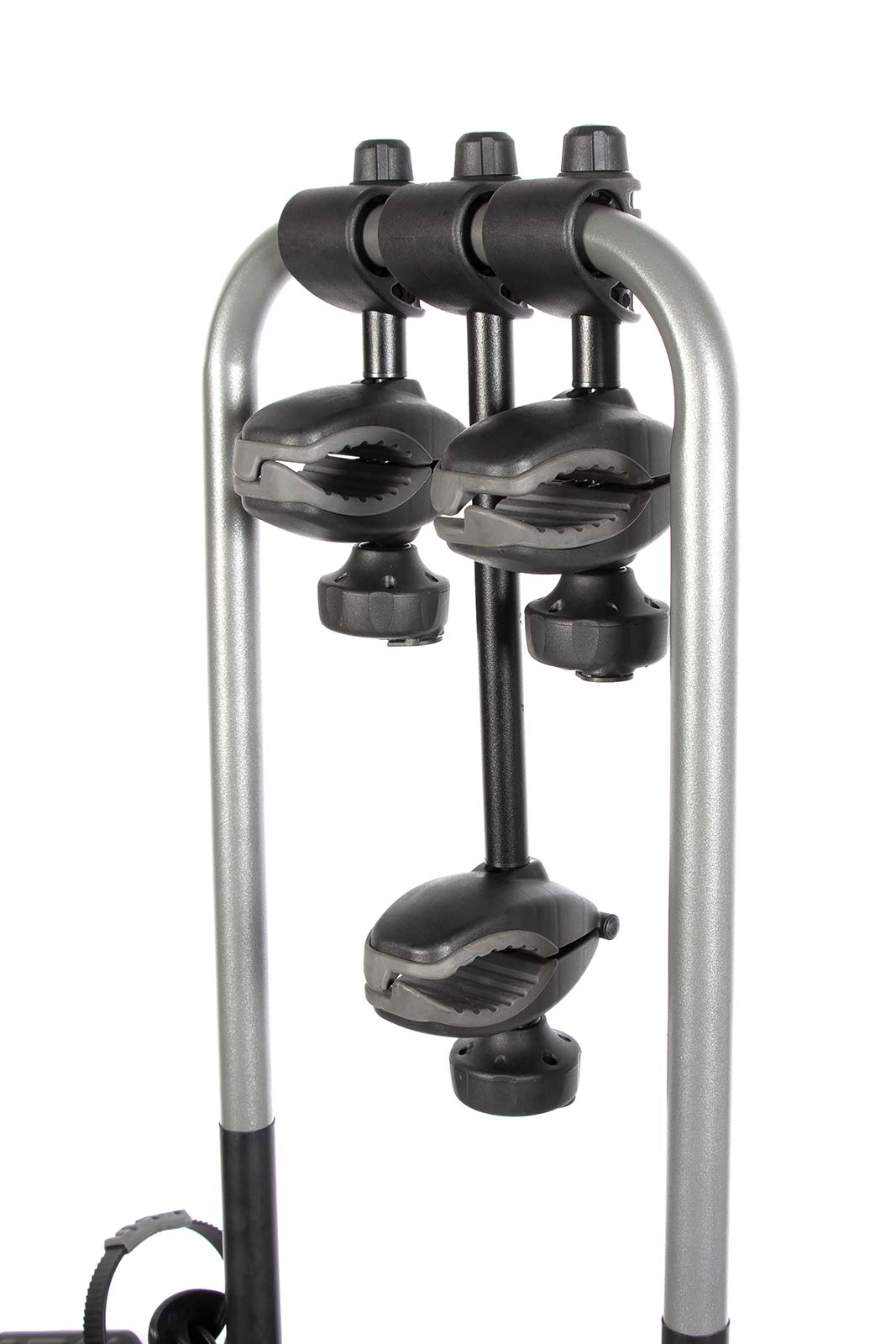 Buzzrack E-Hornet 3 wheel support and ratchet strap detail