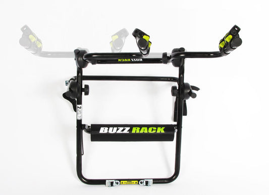 Buzzrack Beetle 4X4 fitted to SUV spare wheel with bikes loaded