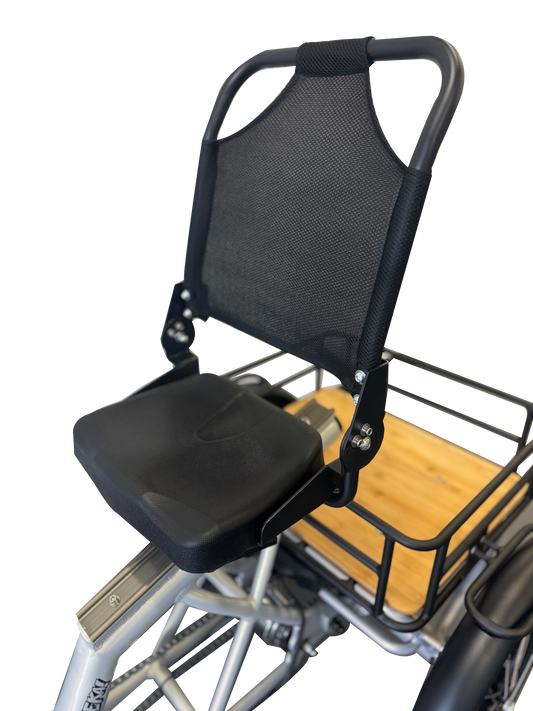 Ryder Eureka Electric Trike semi-recumbent seating | Grace & Pace Electric Bikes