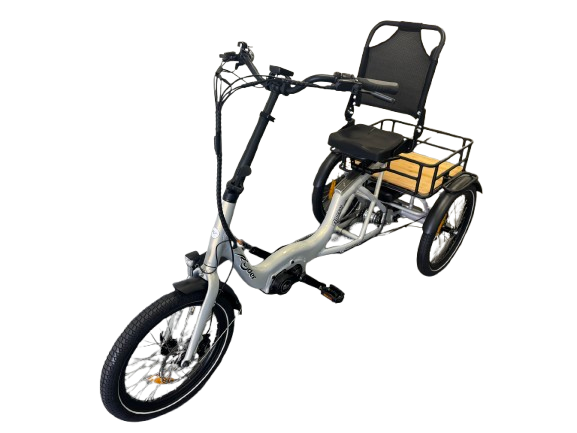 Ryder Eureka Electric Trike front angle | Grace & Pace Electric Bikes