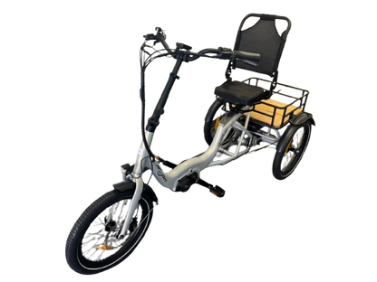 Ryder Eureka Electric Trike front angle | Grace & Pace Electric Bikes
