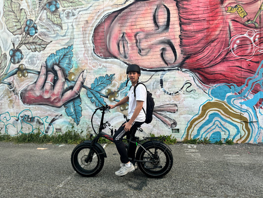 Ryder Fatty Folding Fat Tyre Electric Bike studio photo | Grace & Pace Electric Bikes