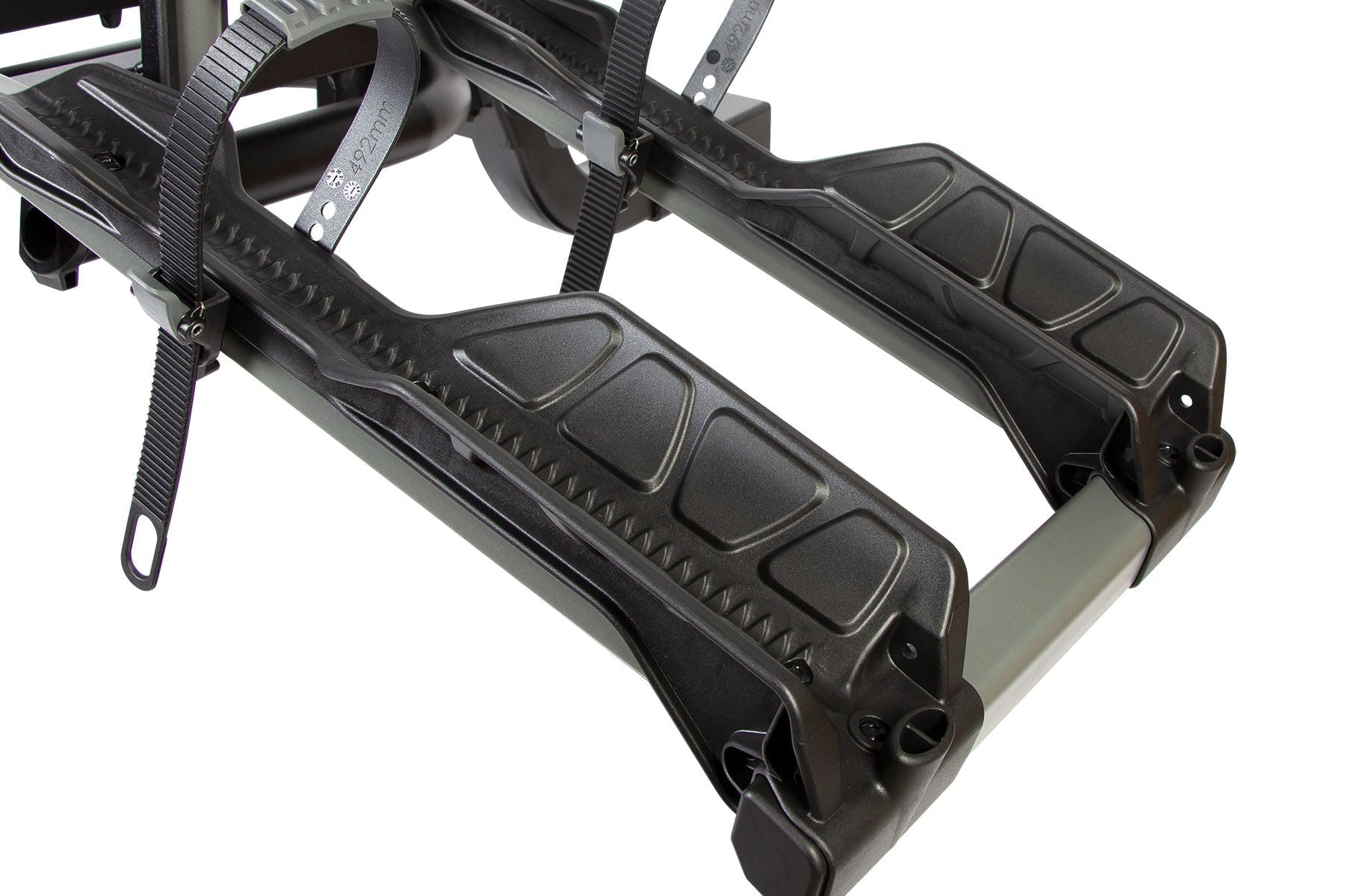 Buzzrack E-Hornet H2 frame clamp locking an e-bike