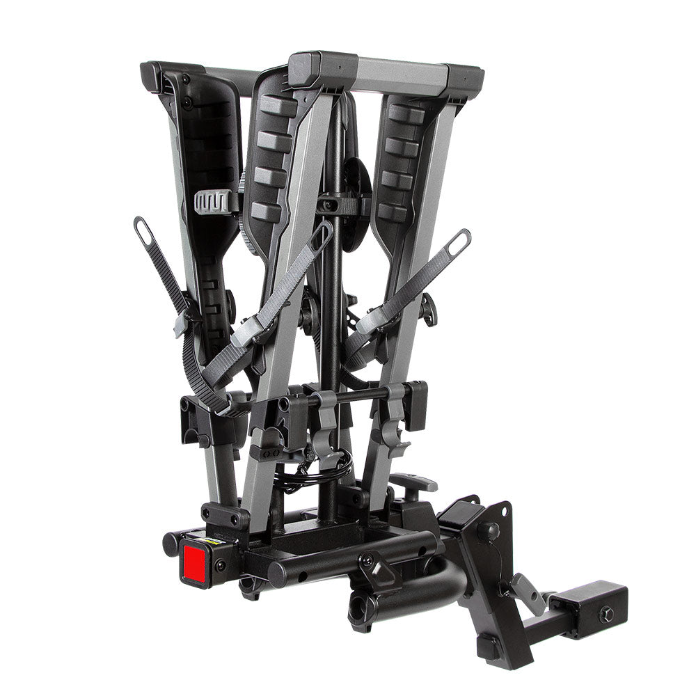 Buzzrack Eazzy H2 loaded with two bikes