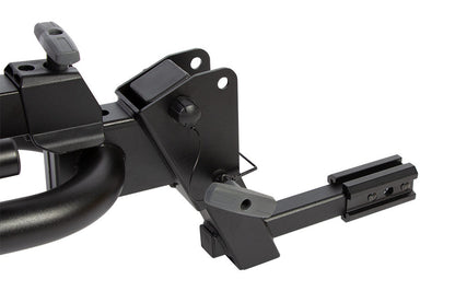Buzzrack Eazzy H2 tilted for tailgate access