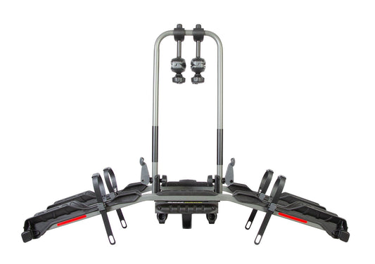 Buzzrack E-Hornet H2 loaded with two e-bikes on vehicle