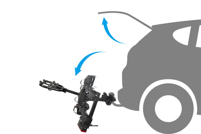 Buzzrack Scorpion PRO 2 tilt down function for boot access